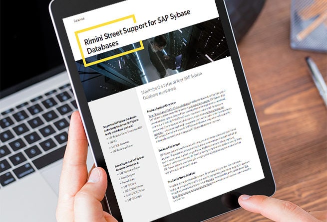 Rimini Street Support for SAP (Sybase) Databases