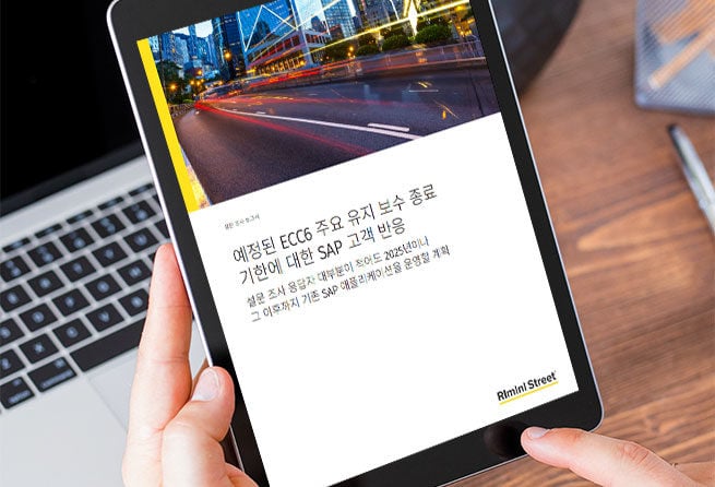 ECC6 주요 유지보수 종료 기한에 대한 SAP 고객 반응