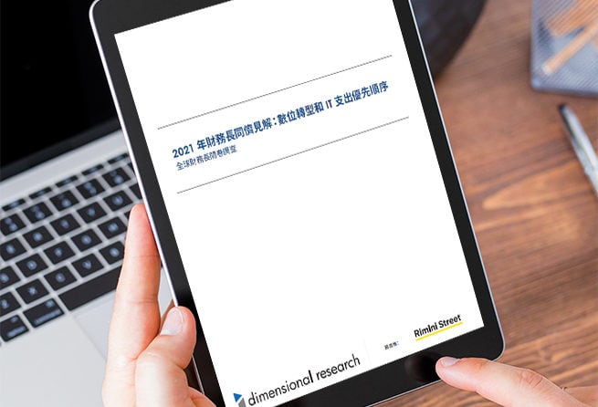 2021 年財務長同儕見解：數位轉型和 IT 支出優先順序